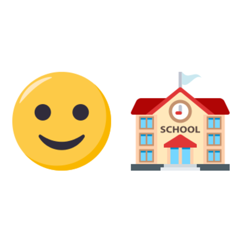 🙂🏫 Emoji Domain EmojiOne rendering